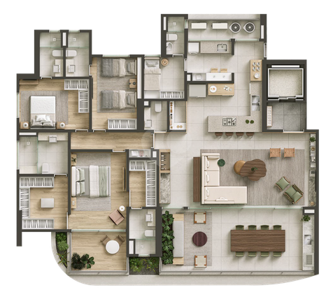 Apartamento 203m²