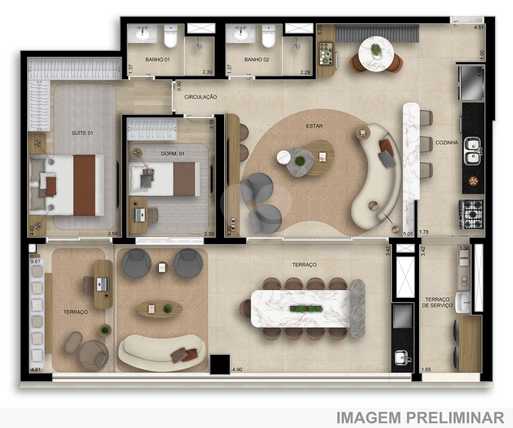 Apartamento 118m²