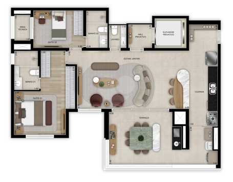 Apartamento 113m²