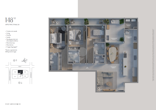 Apartamento 148m²