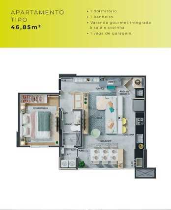 Apartamento 46m²