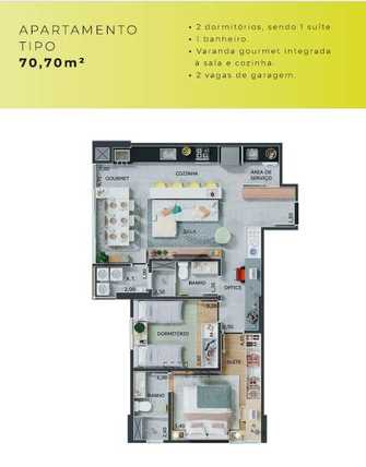 Apartamento 70m²