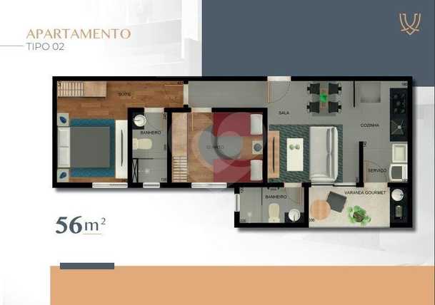 Apartamento 56m²