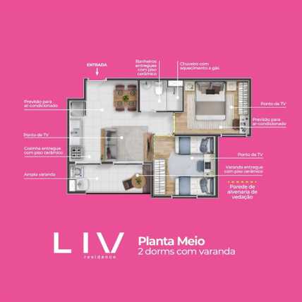 Apartamento 43m²