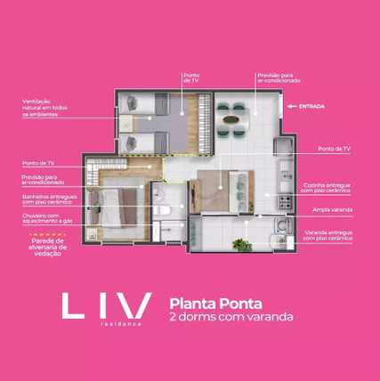 Apartamento 44m²