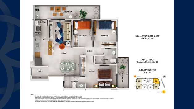 Apartamento 81m²