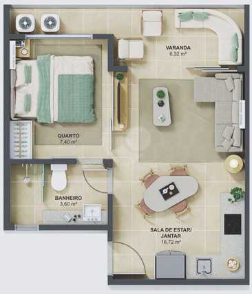 Apartamento 38m²