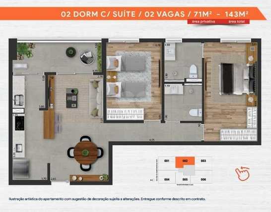 Apartamento 71m²