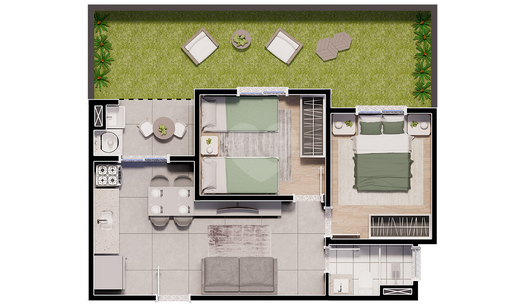Apartamento 59m²