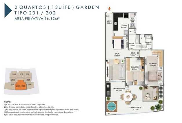 Apartamento 96m²