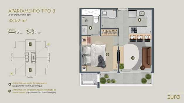 Apartamento 43m²