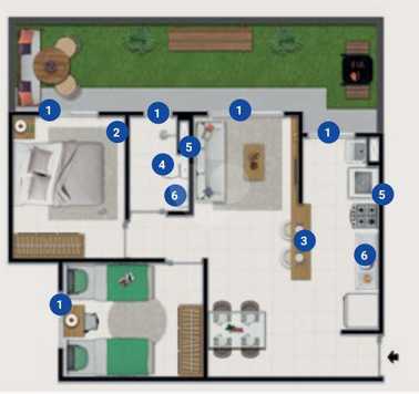 Apartamento 55m²