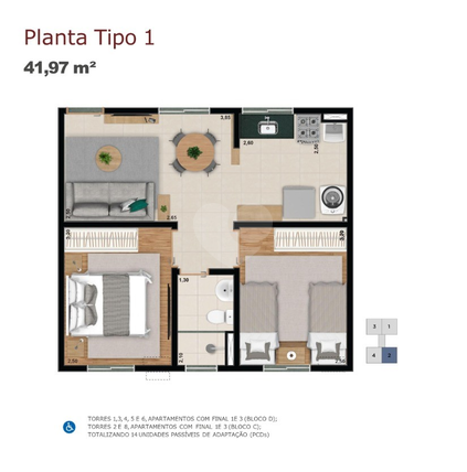 Apartamento 41m²