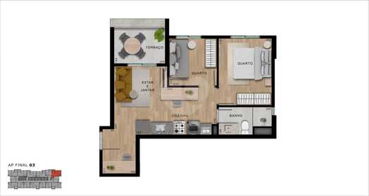 Apartamento 41m²