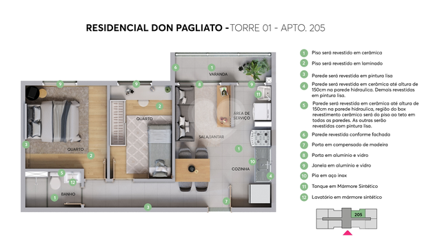 Apartamento 43m²