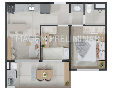 Apartamento 43m²