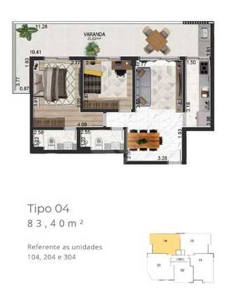 Apartamento 83m²