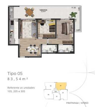 Apartamento 83m²