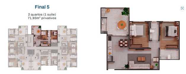 Apartamento 71m²