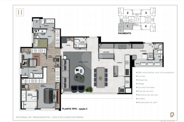 Apartamento 165m²