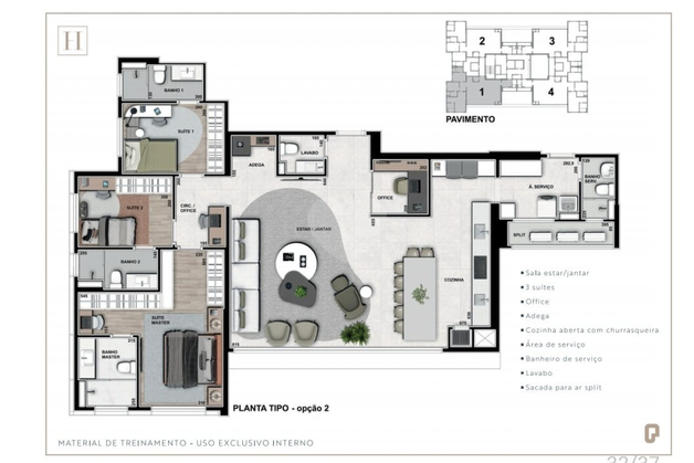 Apartamento 165m²