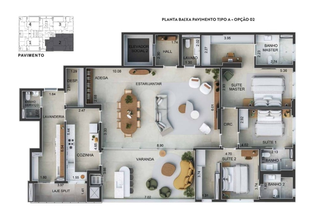 Apartamento 230m²