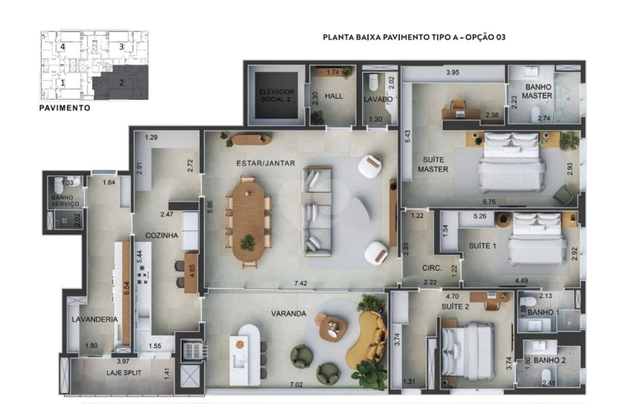 Apartamento 230m²