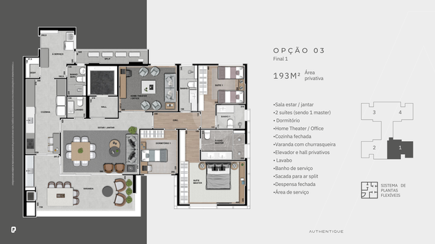 Apartamento 193m²