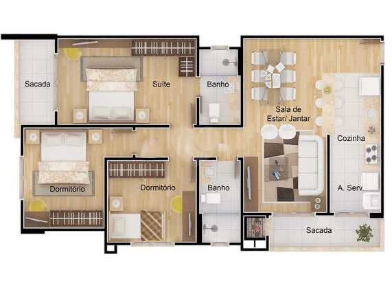 Apartamento 160m²