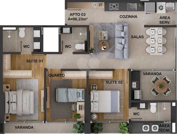 Apartamento 96m²