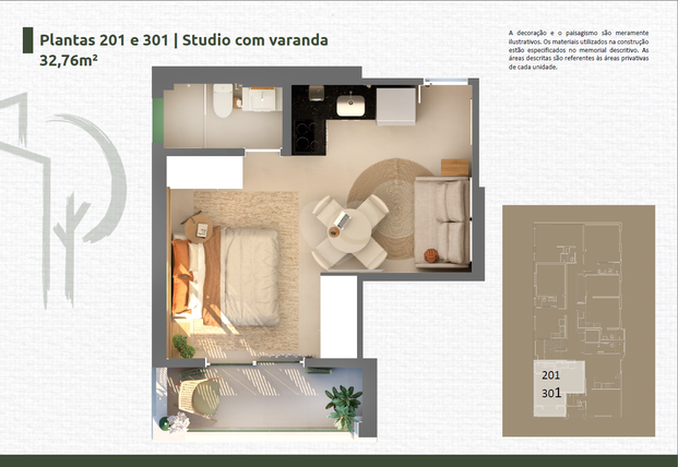 Apartamento 32m²