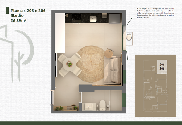 Apartamento 26m²