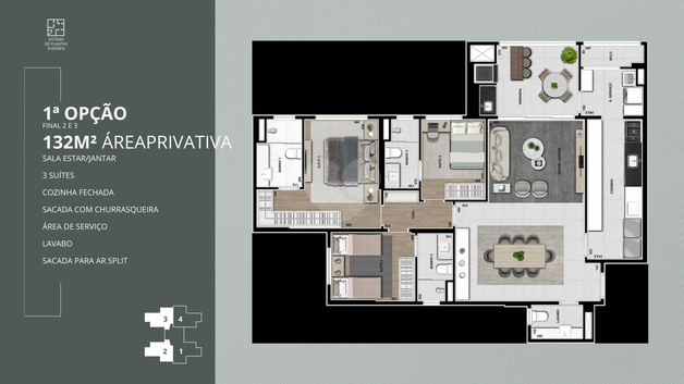 Apartamento 132m²