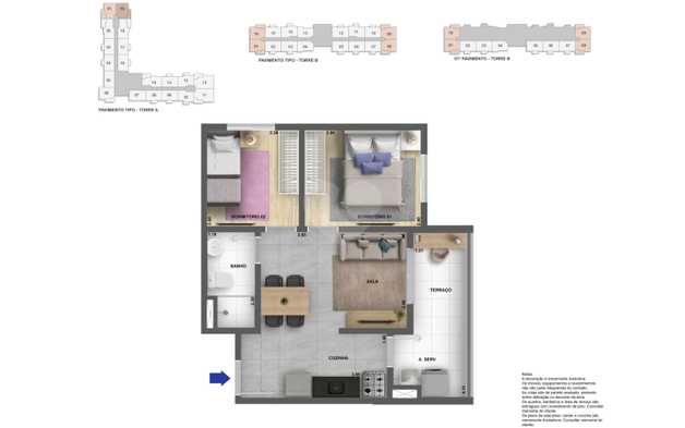 Apartamento 42m²