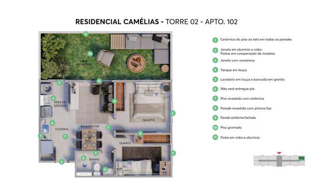 Apartamento 33m²