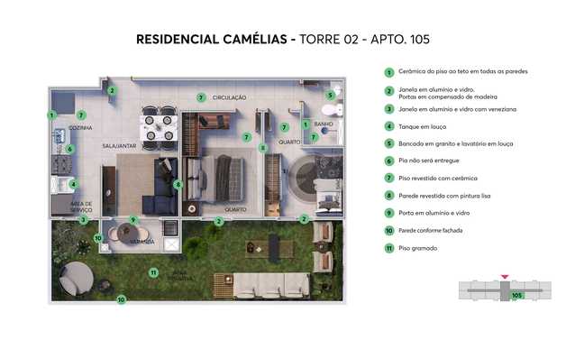 Apartamento 33m²