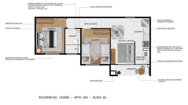 Apartamento 50m²