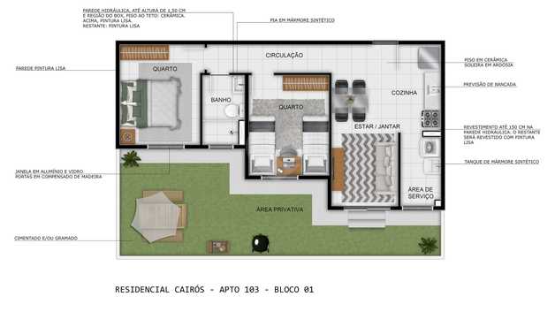 Apartamento 47m²