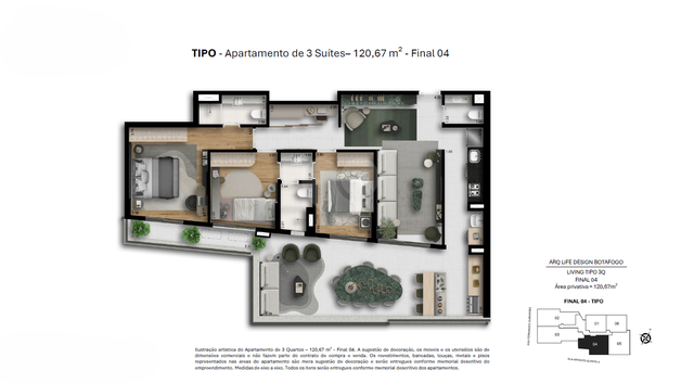 Apartamento 120m²