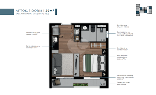 Apartamento 29m²