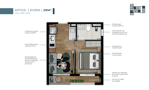 Apartamento 29m²