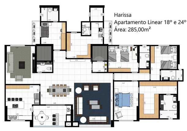 Apartamento 285m²