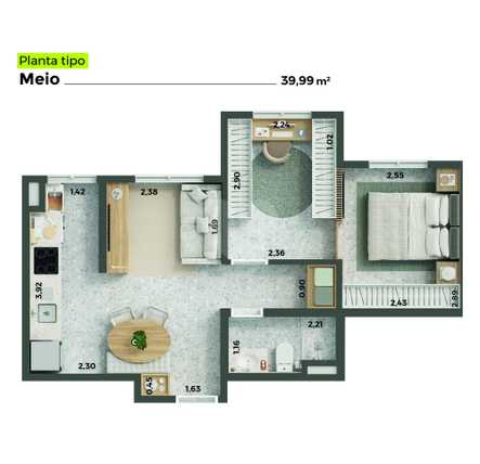 Apartamento 39m²