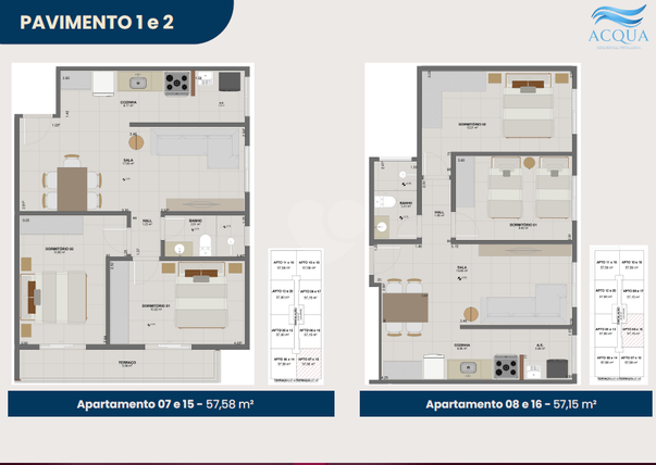 Apartamento 57m²