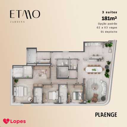 Apartamento 181m²