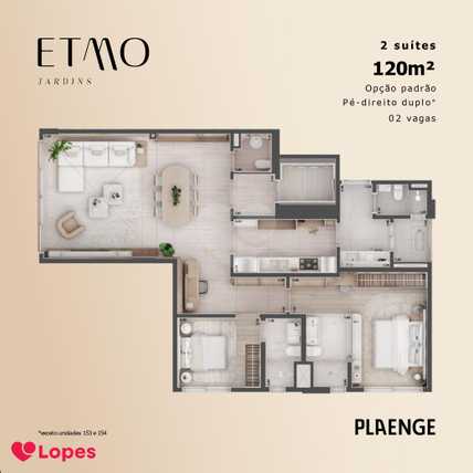 Apartamento 120m²