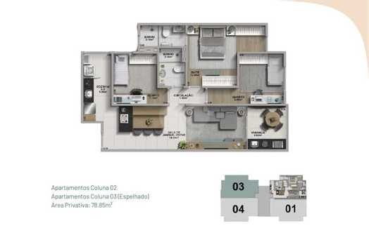 Apartamento 78m²