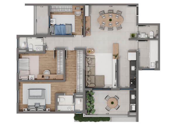 Apartamento 112m²