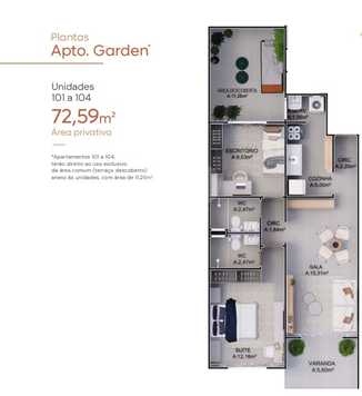 Apartamento 72m²