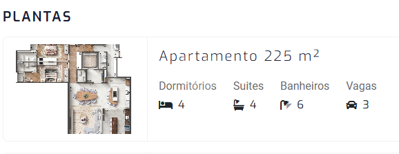 Apartamento 225m²